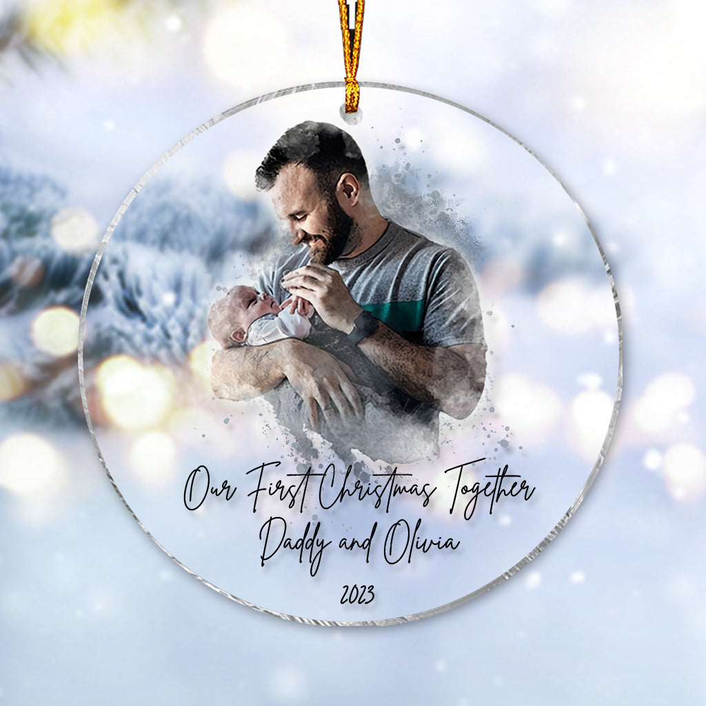 Our First Christmas Together - Personalized Father Ornament