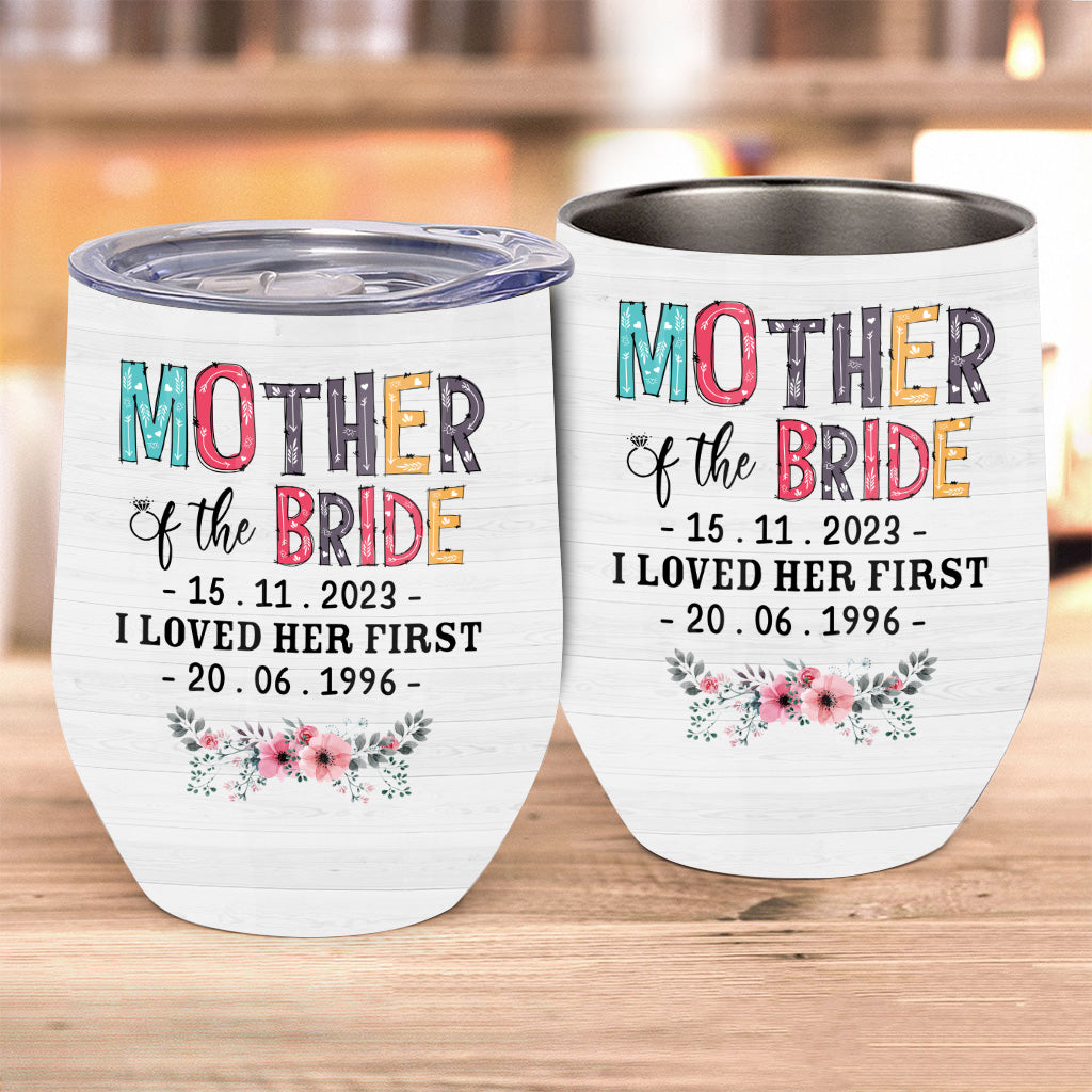 Mother Of The Bride - Personalized Mother Wine Tumbler