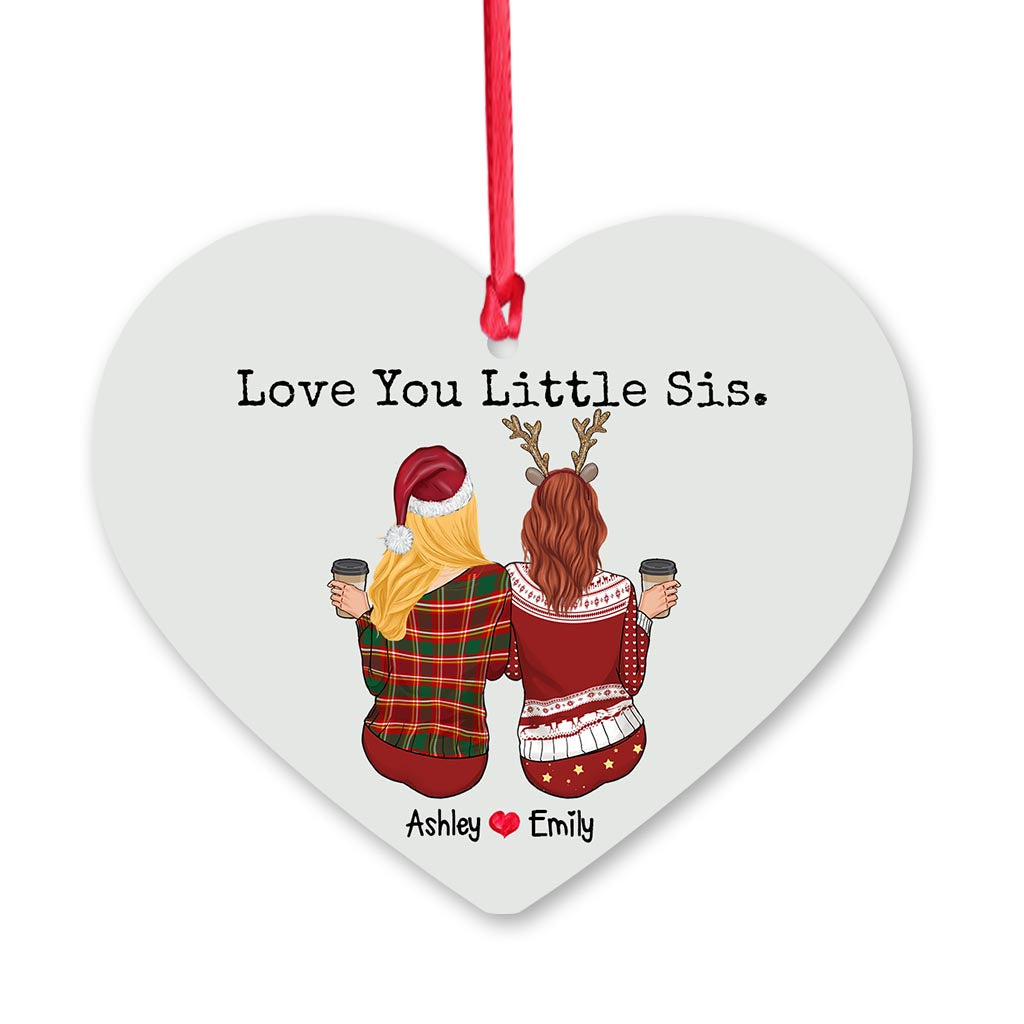 Love You Lil Sis - Personalized Sister Ornament