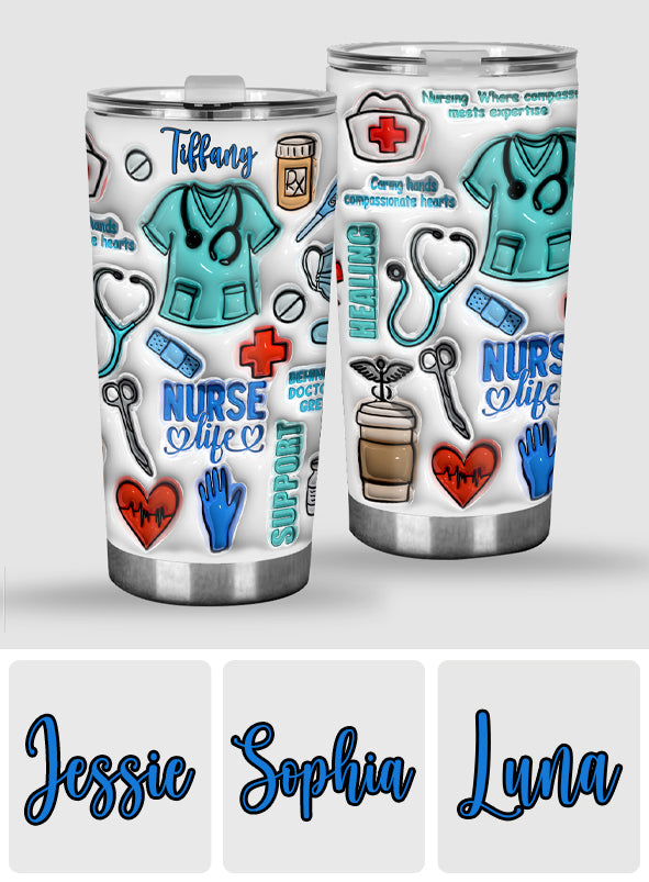 Nurse Life - Personalized Nurse Tumbler