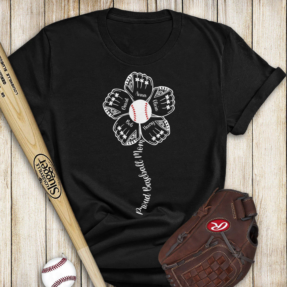 Proud Baseball Family - Personalized Baseball T-shirt And Hoodie