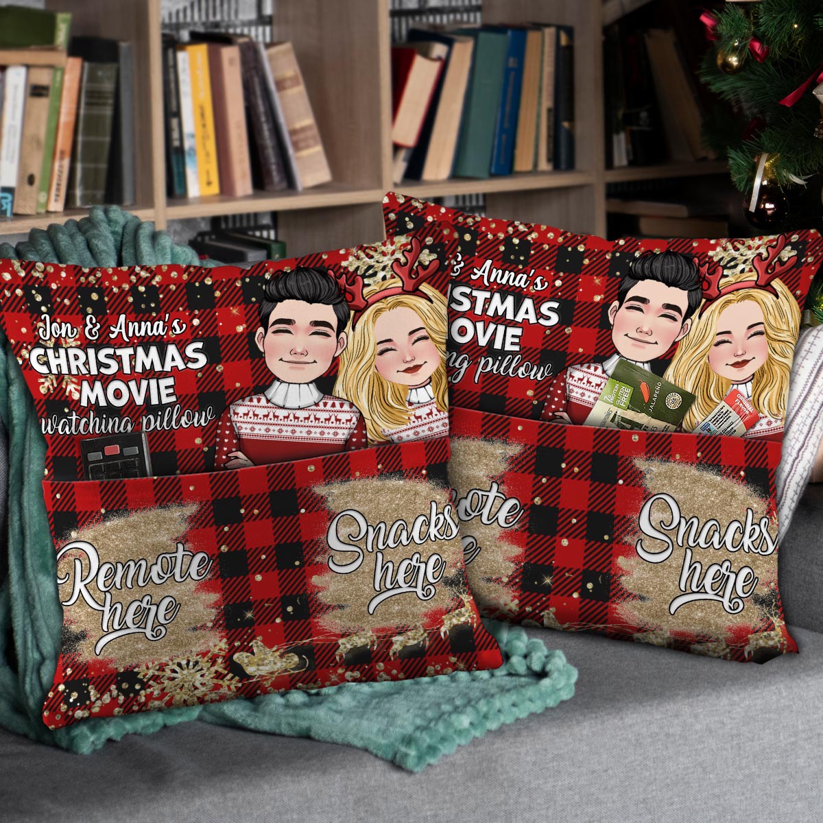 My Spot For Watching Christmas Movies - Personalized Pocket Pillow (In –  Macorner