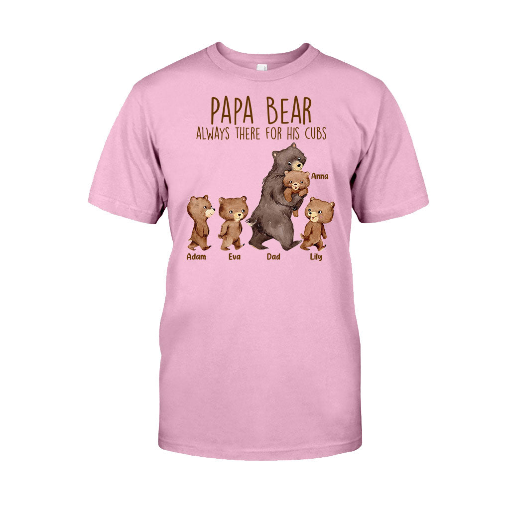 Papa Bear 4 Cubs Shirt Daddy Kids Tshirt