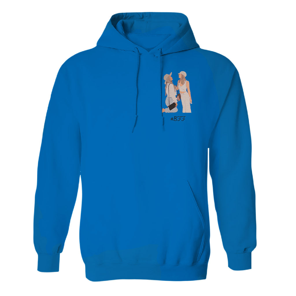 Custom 2D Photo - Personalized Bestie Embroidered Hoodie