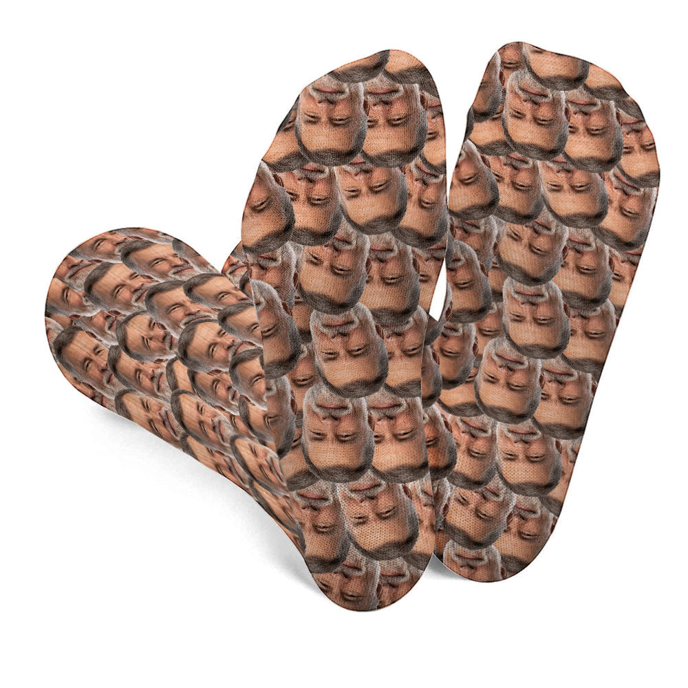 Customizable Printed Face - Personalized Grandpa Socks