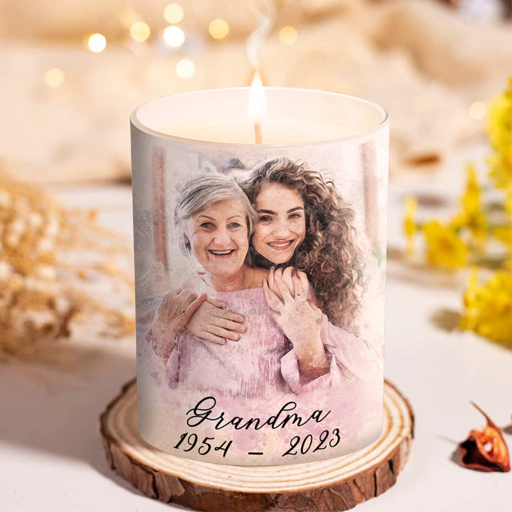 There Are Those Who Continue To Light Up The World - Memorial gift for loss of - Personalized Candle With Wooden Lid