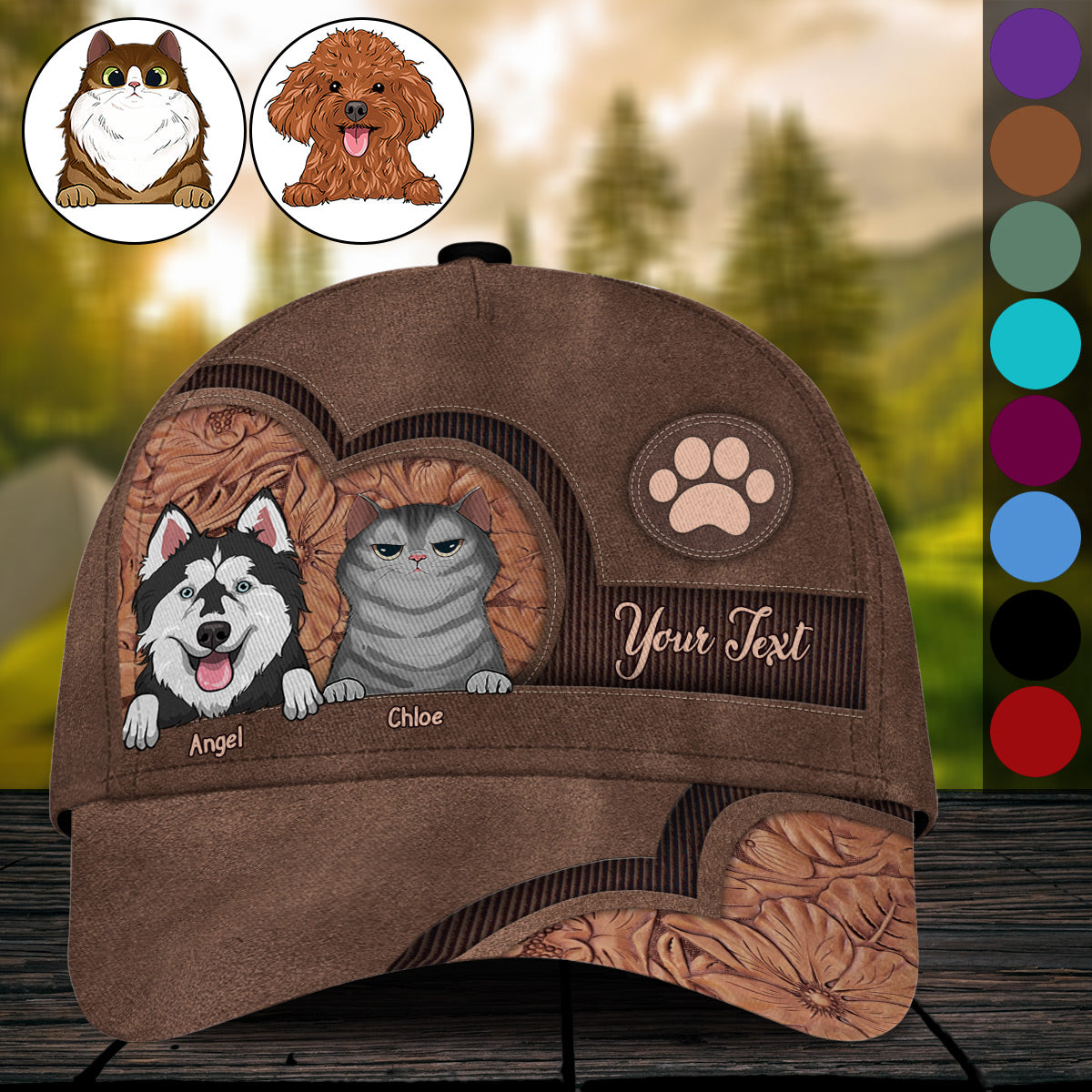 Discover Dog Cat Personalized Cap - Gift for dog lovers, dog lover, cat lover - Personalized 3D Classic Cap