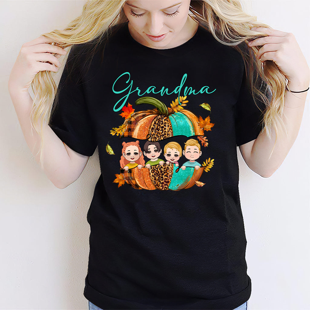 Grandma - Personalized Thanksgiving T-shirt And Hoodie