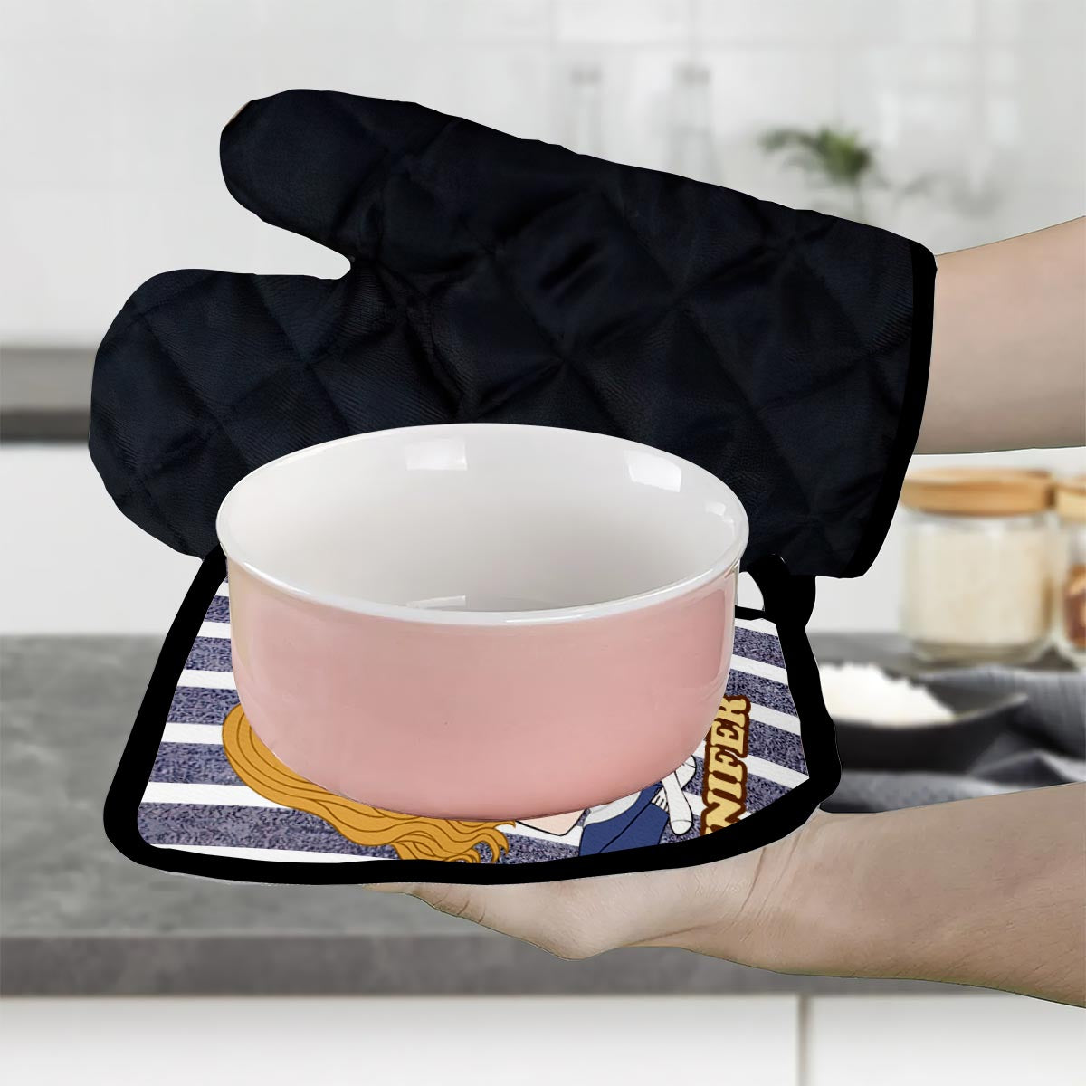 I Can't I Have Cookies To Bake - Personalized Baking Oven Mitts & Pot Holder Set