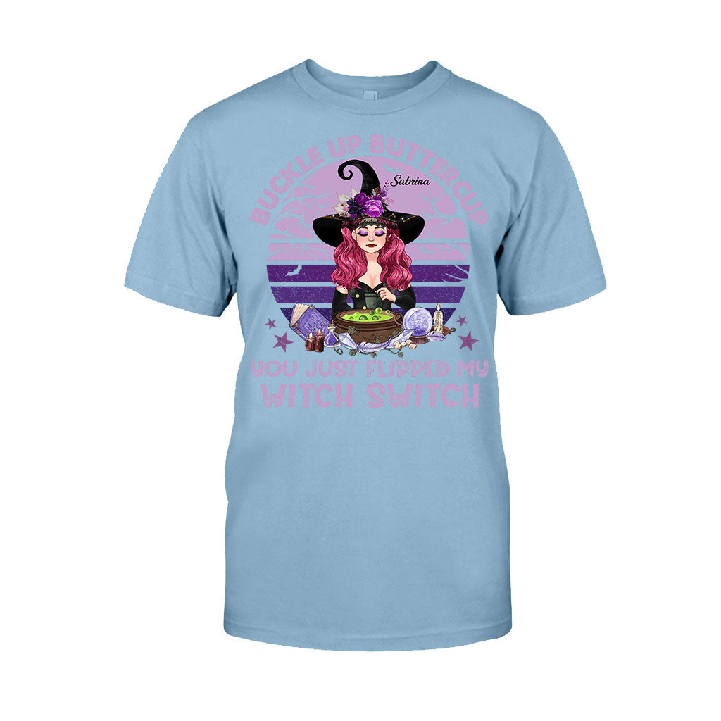 Buckle Up Buttercup - Personalized Witch T-shirt & Hoodie