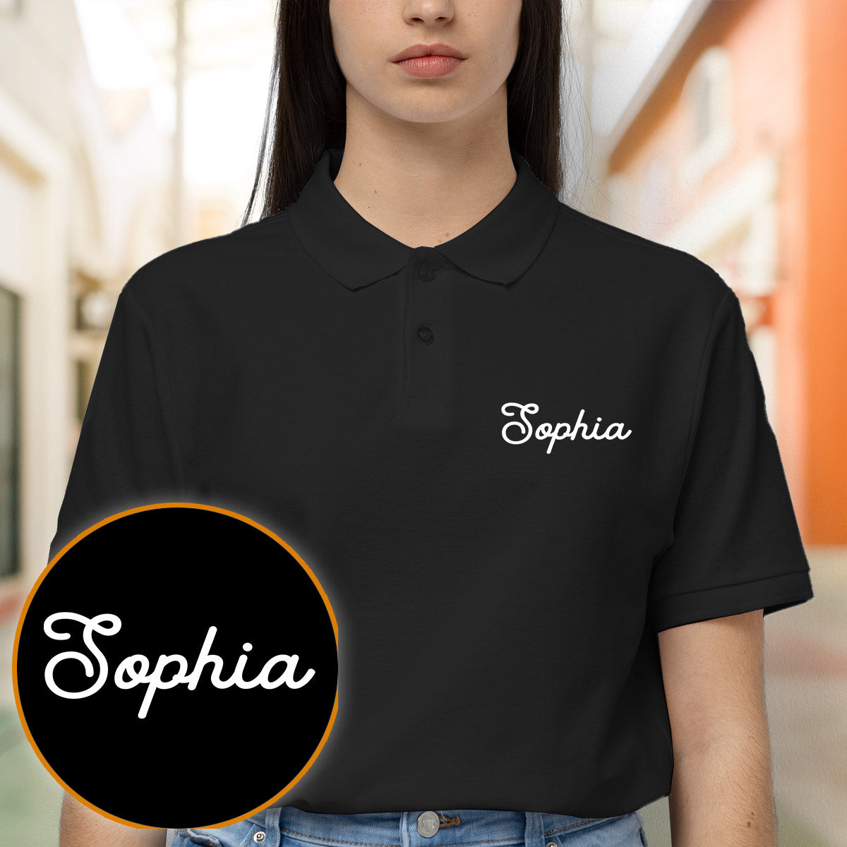 Custom Name - Personalized Sibling Embroidered Polo Shirt