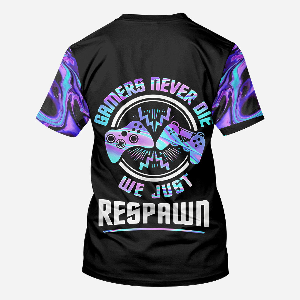 We Just Respawn - Personalized Video Game All Over Shirt