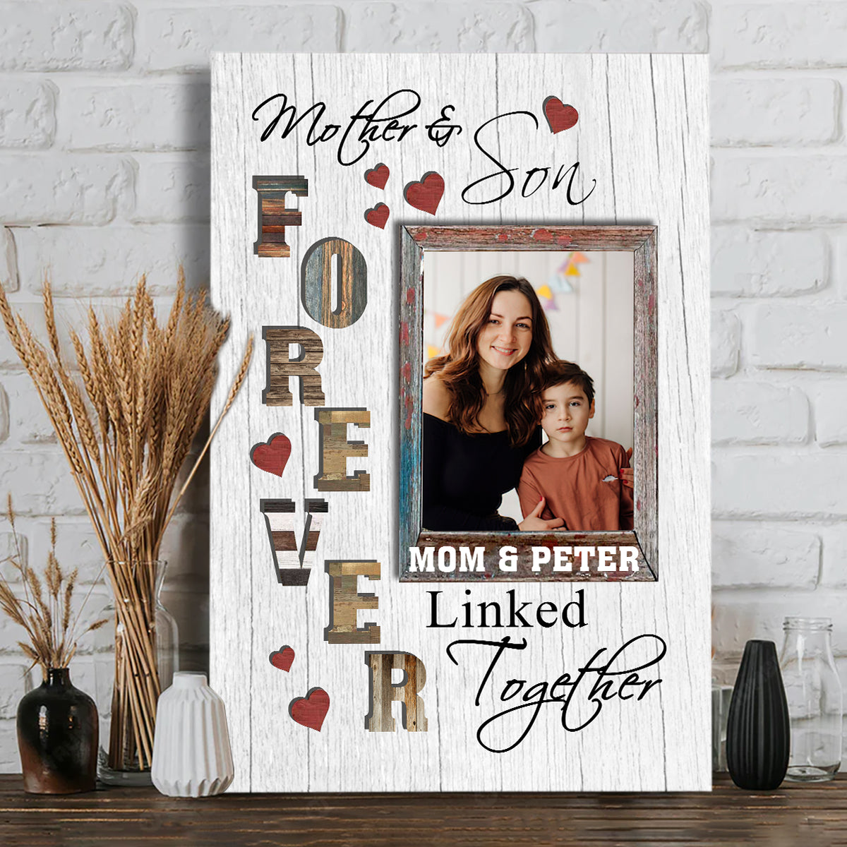 Mother And Daughter - Gift for mom, daughter, son - Personalized Canvas And Poster