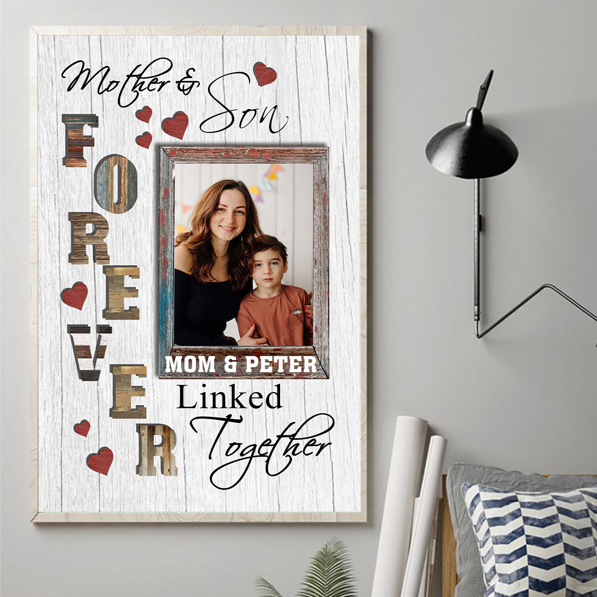 Mother And Daughter - Gift for mom, daughter, son - Personalized Canvas And Poster