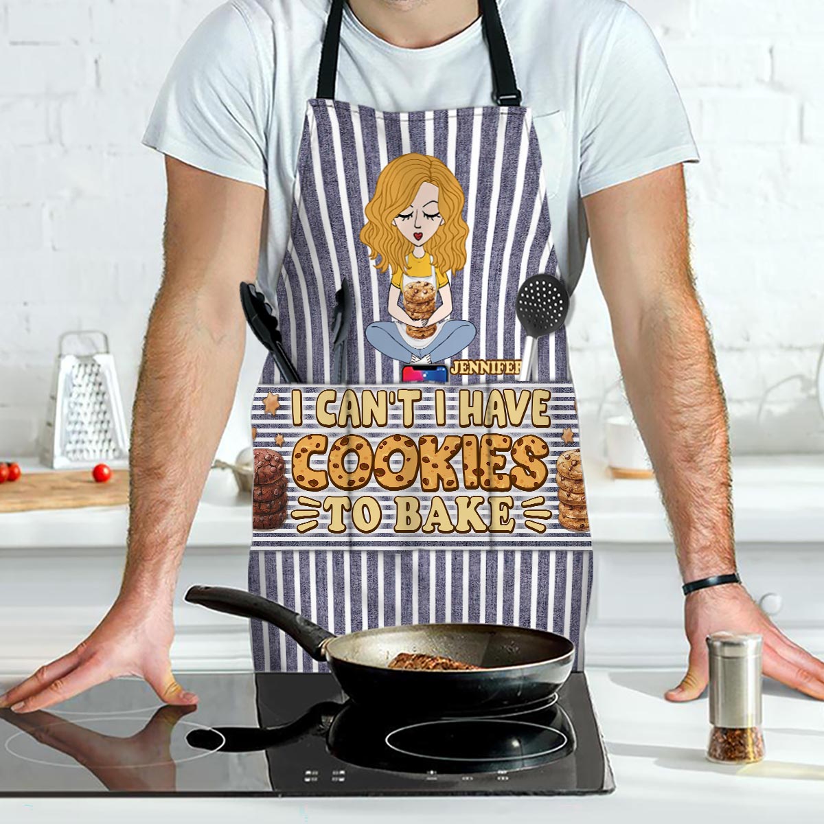 I Can't I Have Cookies To Bake - Personalized Baking Apron