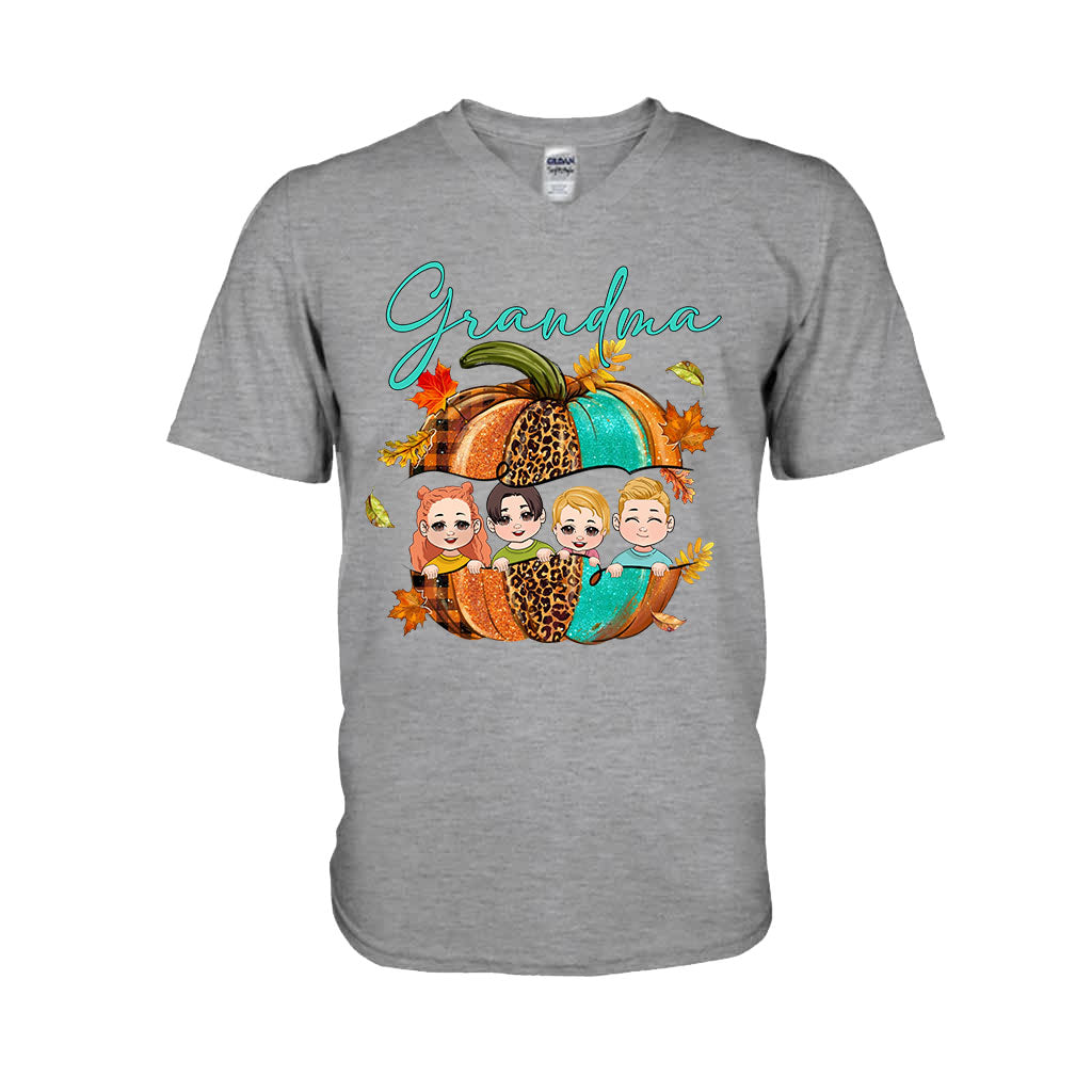 Grandma - Personalized Thanksgiving T-shirt And Hoodie