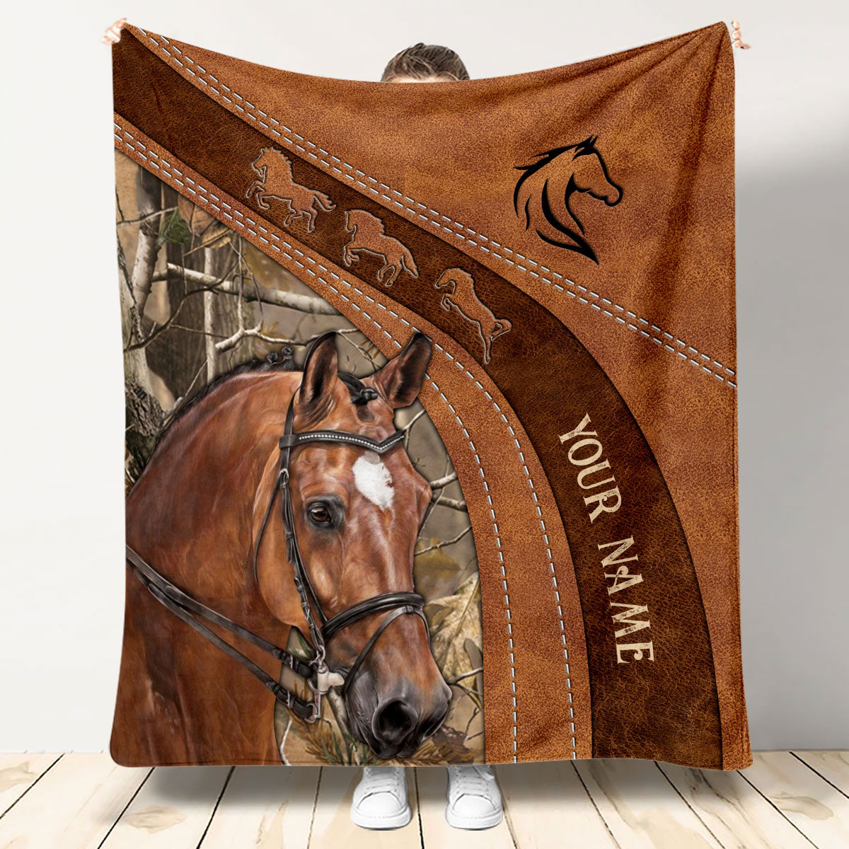 Love Horses - Personalized Horse Blanket