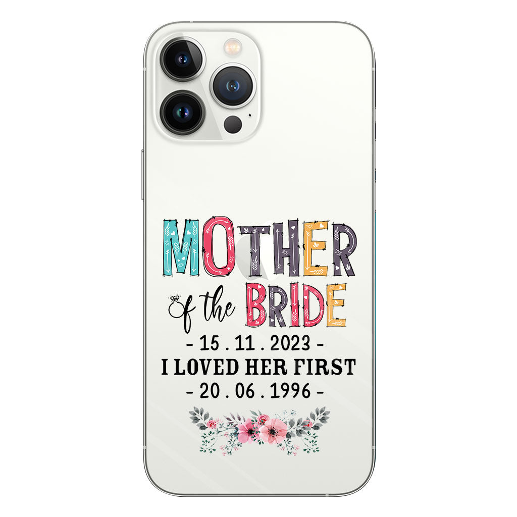 Mother Of The Bride - Personalized Mother Clear Phone Case