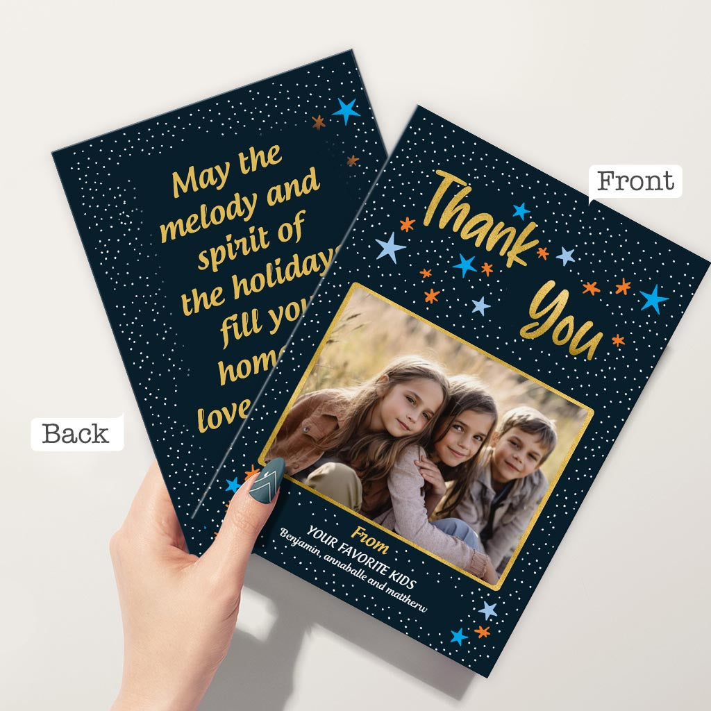 Thank You / Happy birthday / Love you - Personalized Greeting Card