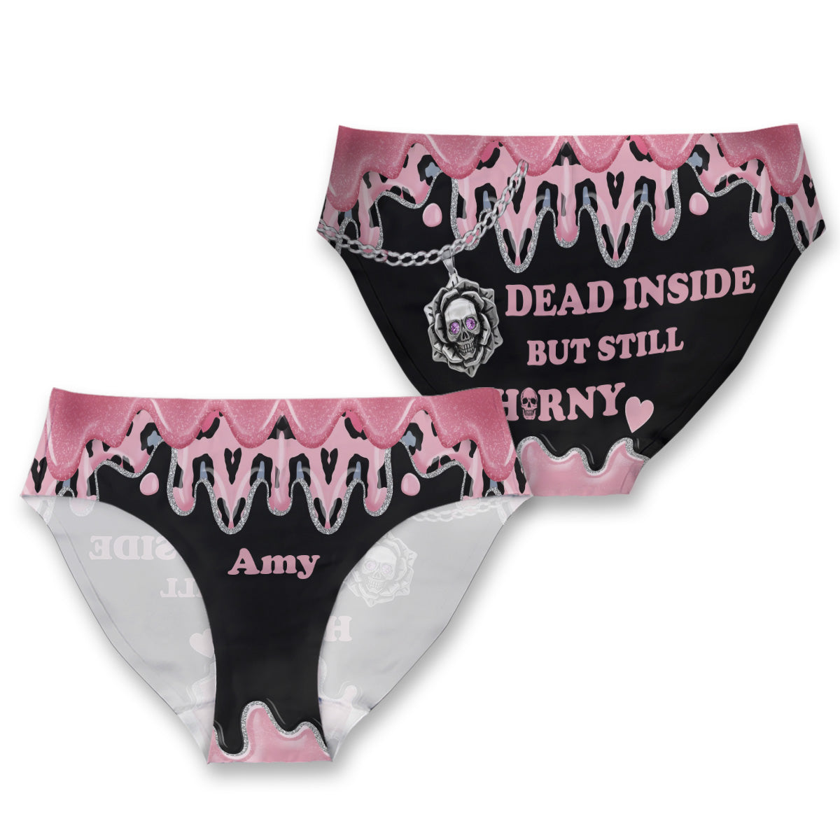 Dead Inside But Still - Personalized Skull Women's Briefs