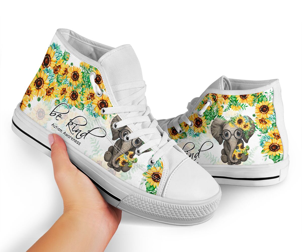 Be Kind - Autism Awareness High Top Shoes 0622