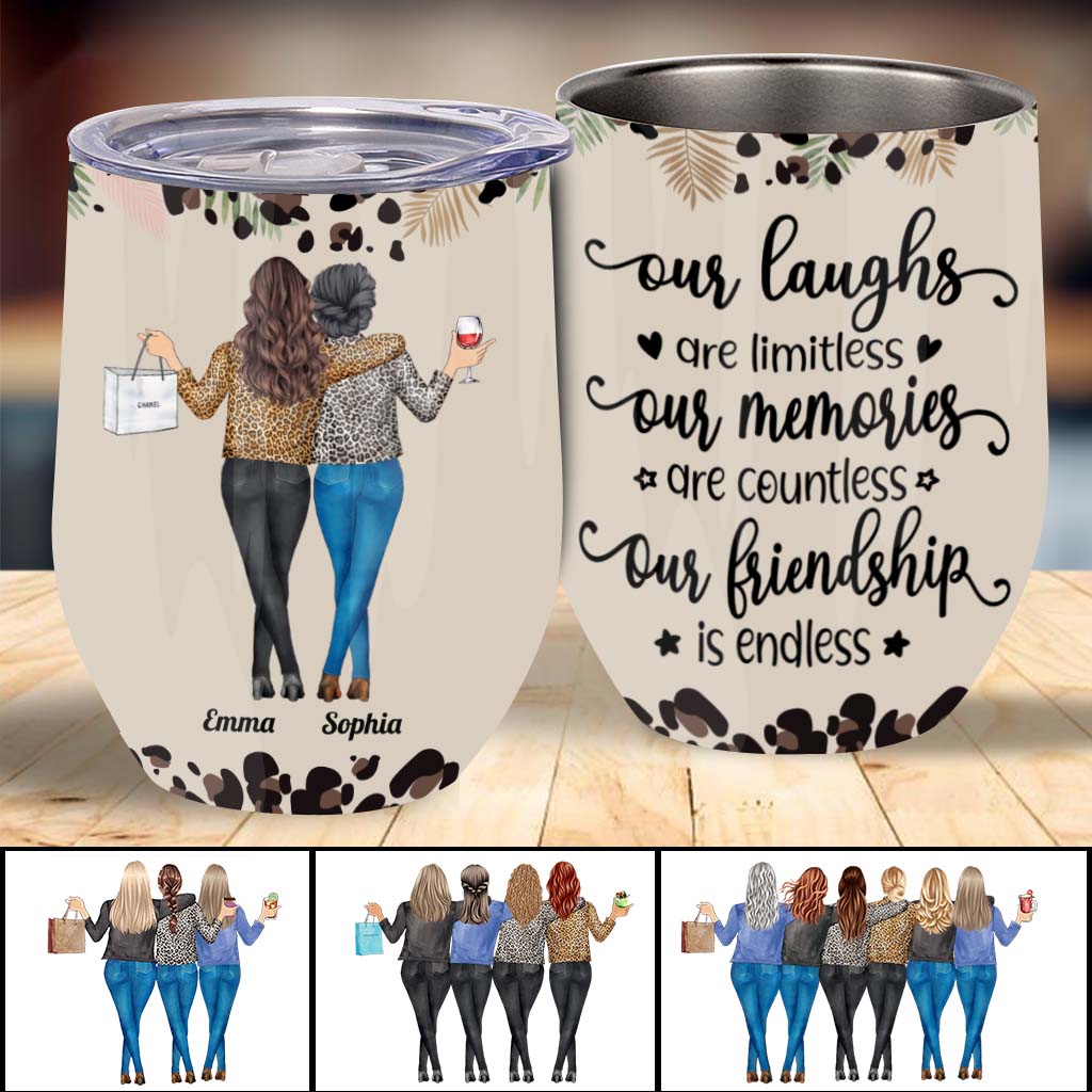 Personalized Best Friends Girl Sunflower Tumbler - Teeruto