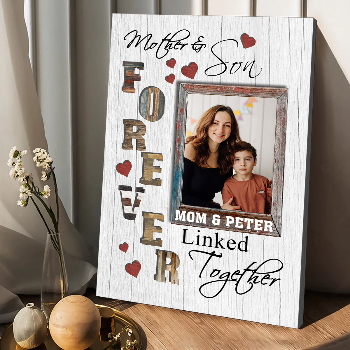 Mother And Daughter - Gift for mom, daughter, son - Personalized Canvas And Poster