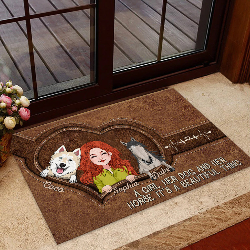 Positive Affirmations Butterfly - Personalized Butterfly Doormat