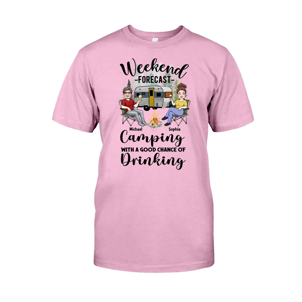 Weekend Forecast - Personalized Camping T-shirt And Hoodie