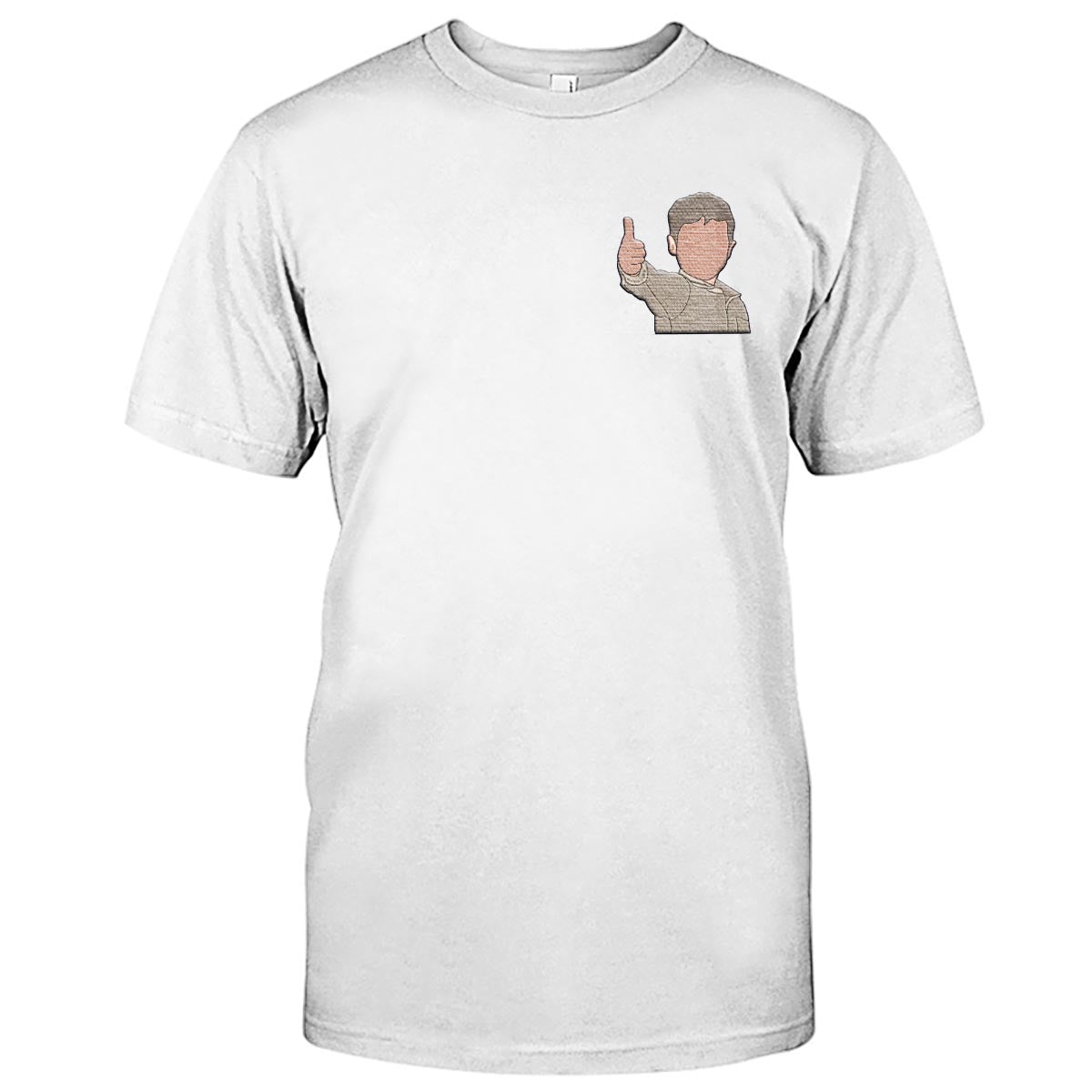 Custom 2D Photo - Personalized Kid Embroidered T-shirt