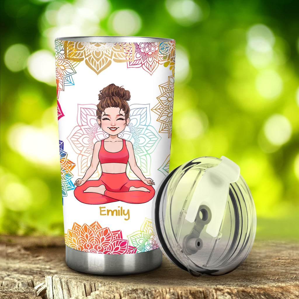 By Being Yourself - Personalized Yoga Tumbler