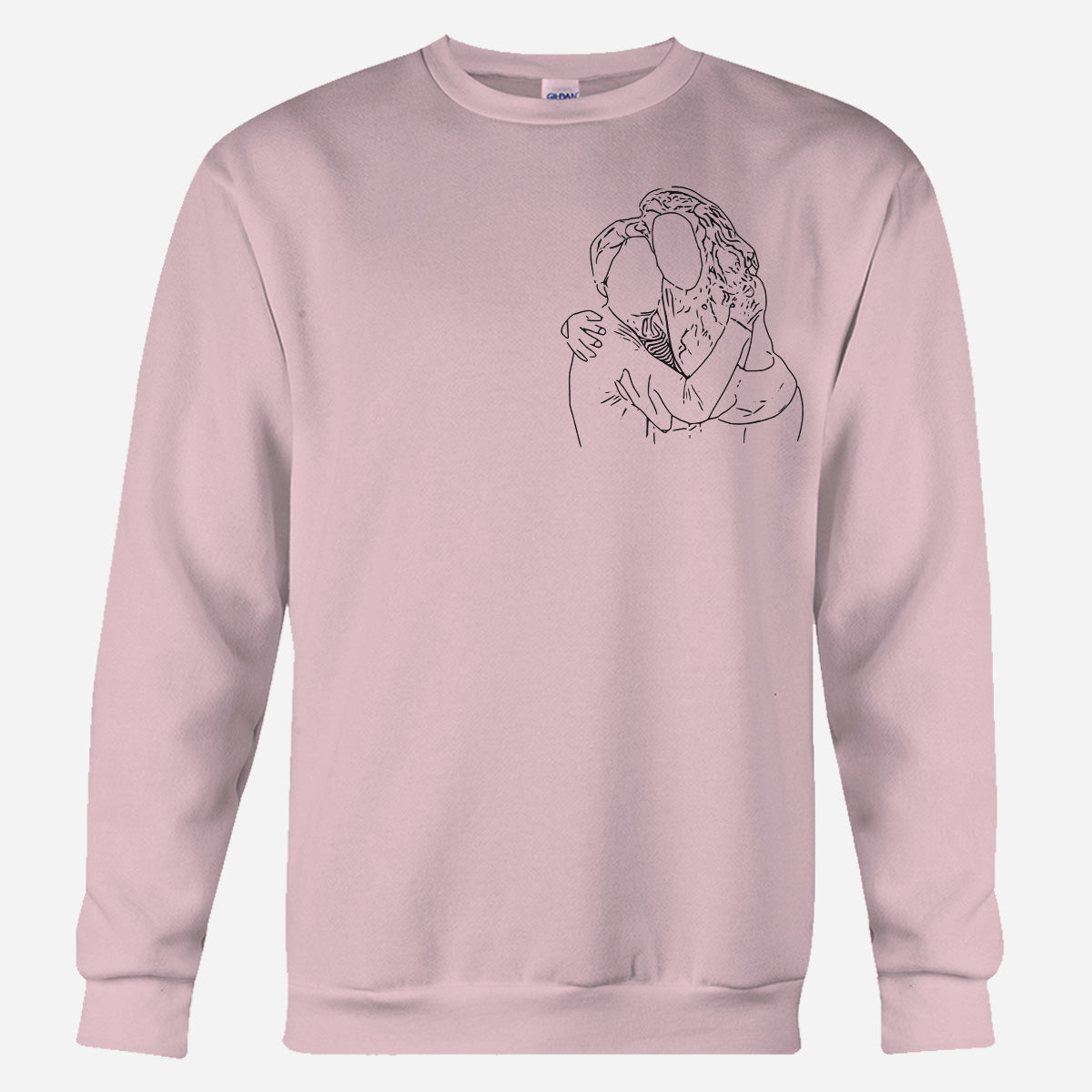 Custom Line Art - Personalized Grandma Embroidered Sweater