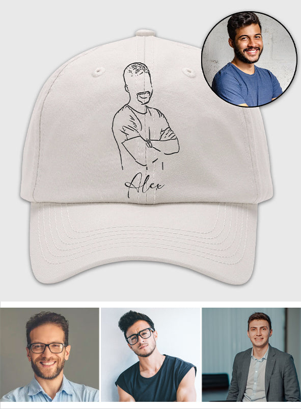 Custom Photo - Personalized Uncle Embroidered Classic Cap