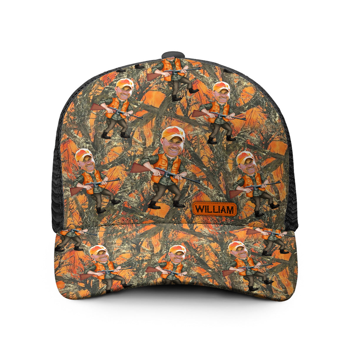 Photo Inserted Hunter - Personalized Hunting Trucker Hat