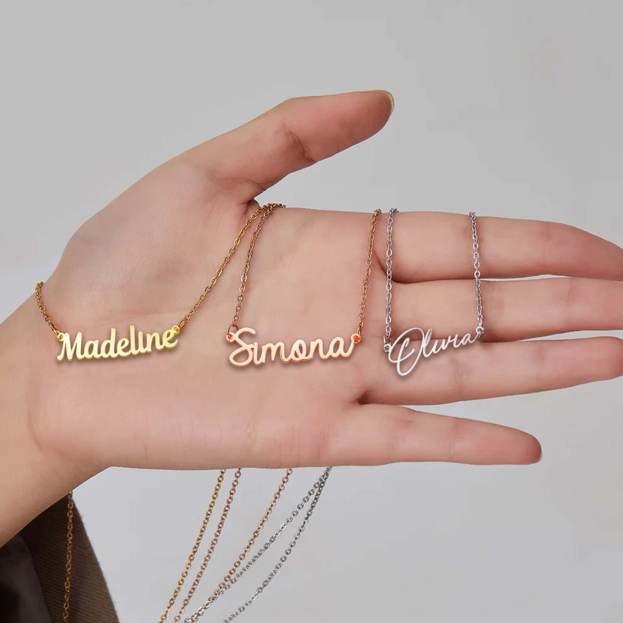 Custom Name - Personalized granddaughter Name Necklace