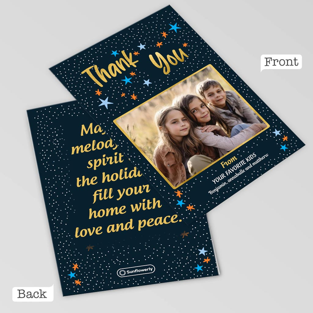 Thank You / Happy birthday / Love you - Personalized Greeting Card