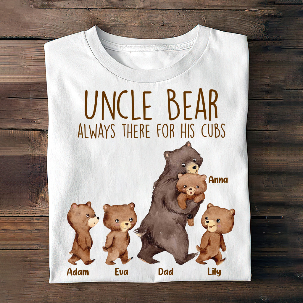 Daddy Bear and His Cubs Personalised T Shirt