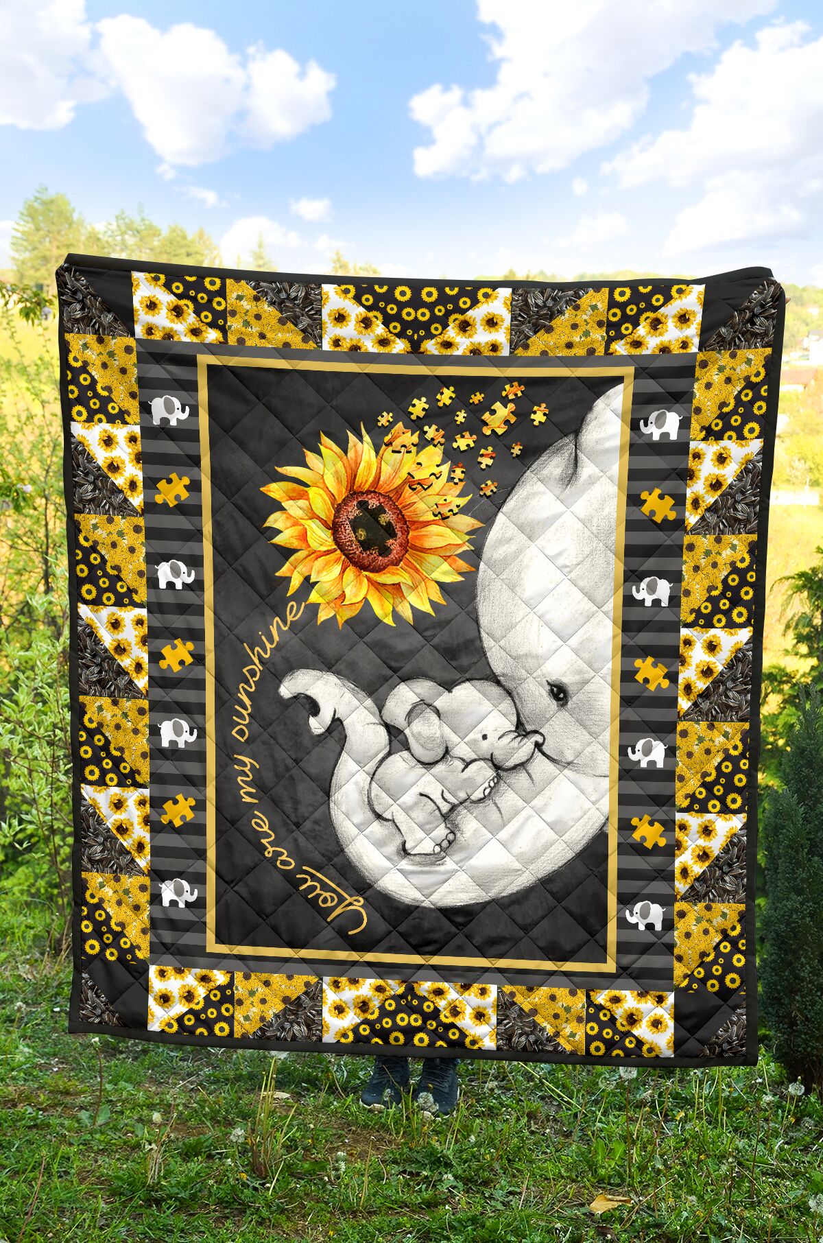 You Are My Sunshine Autism Awareness Quilt 0622