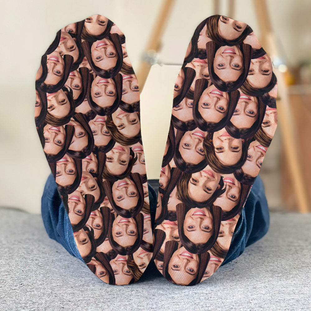 Customizable Printed Face - Personalized Bestie Socks