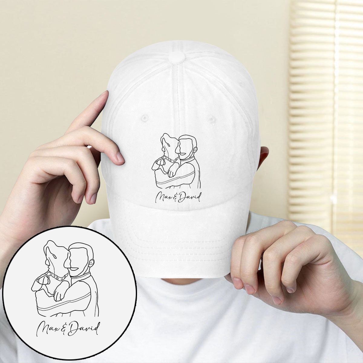 Custom Photo - Personalized Dog Embroidered Classic Cap