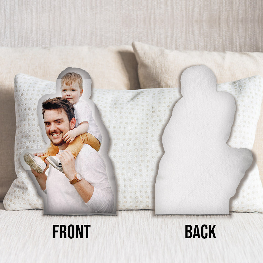 Custom Photo Humanoid - Personalized Father Shaped Pillow