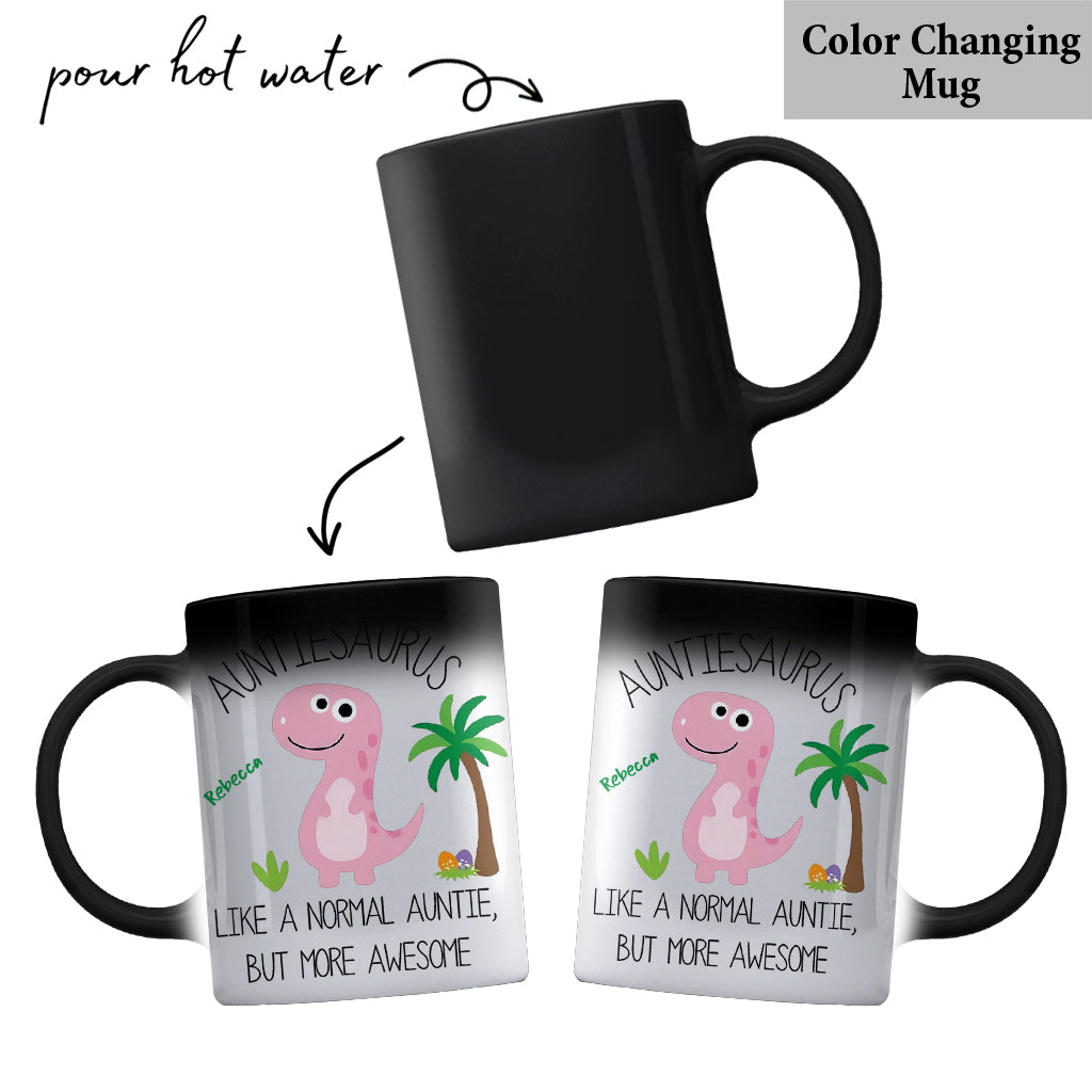 Auntie Dinosaur - Personalized Aunt Mug