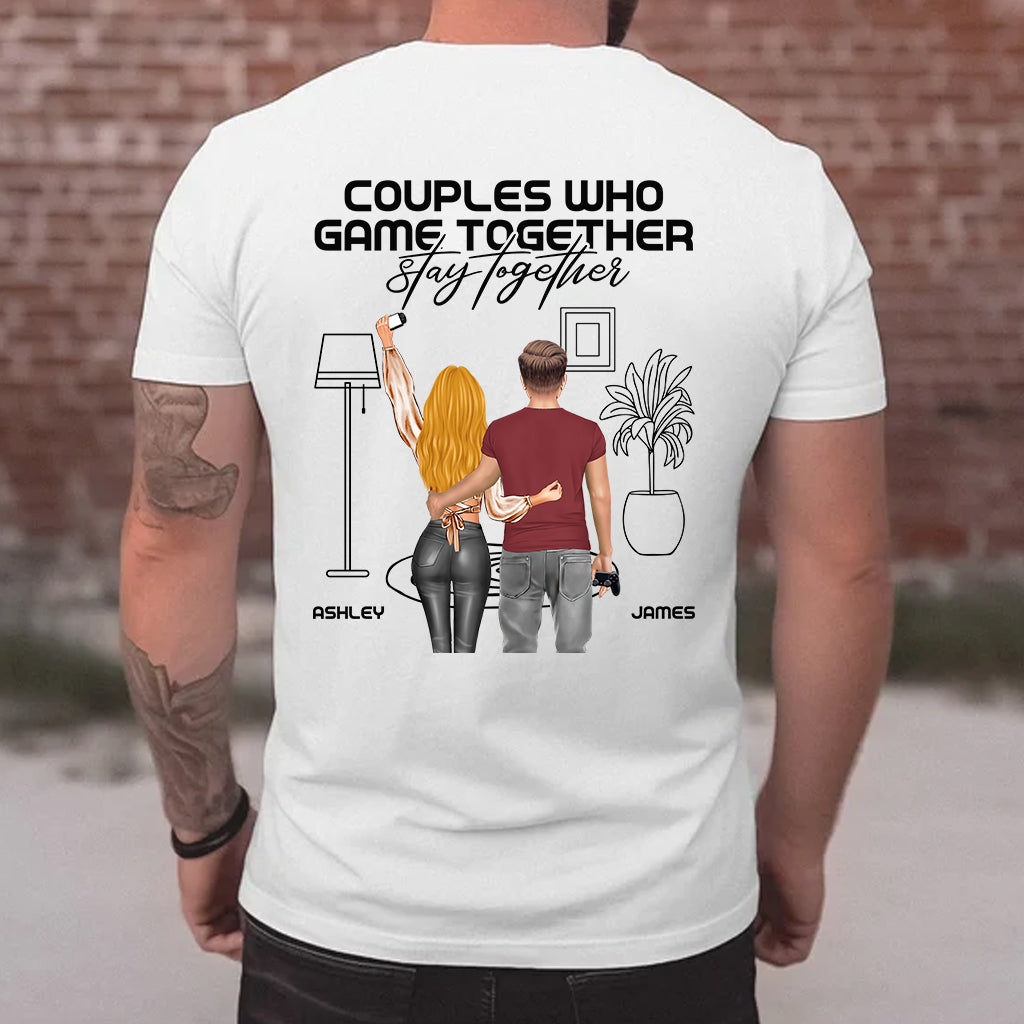 Couples Who Game Together Stay Together - Personalized Video Game T-shirt
