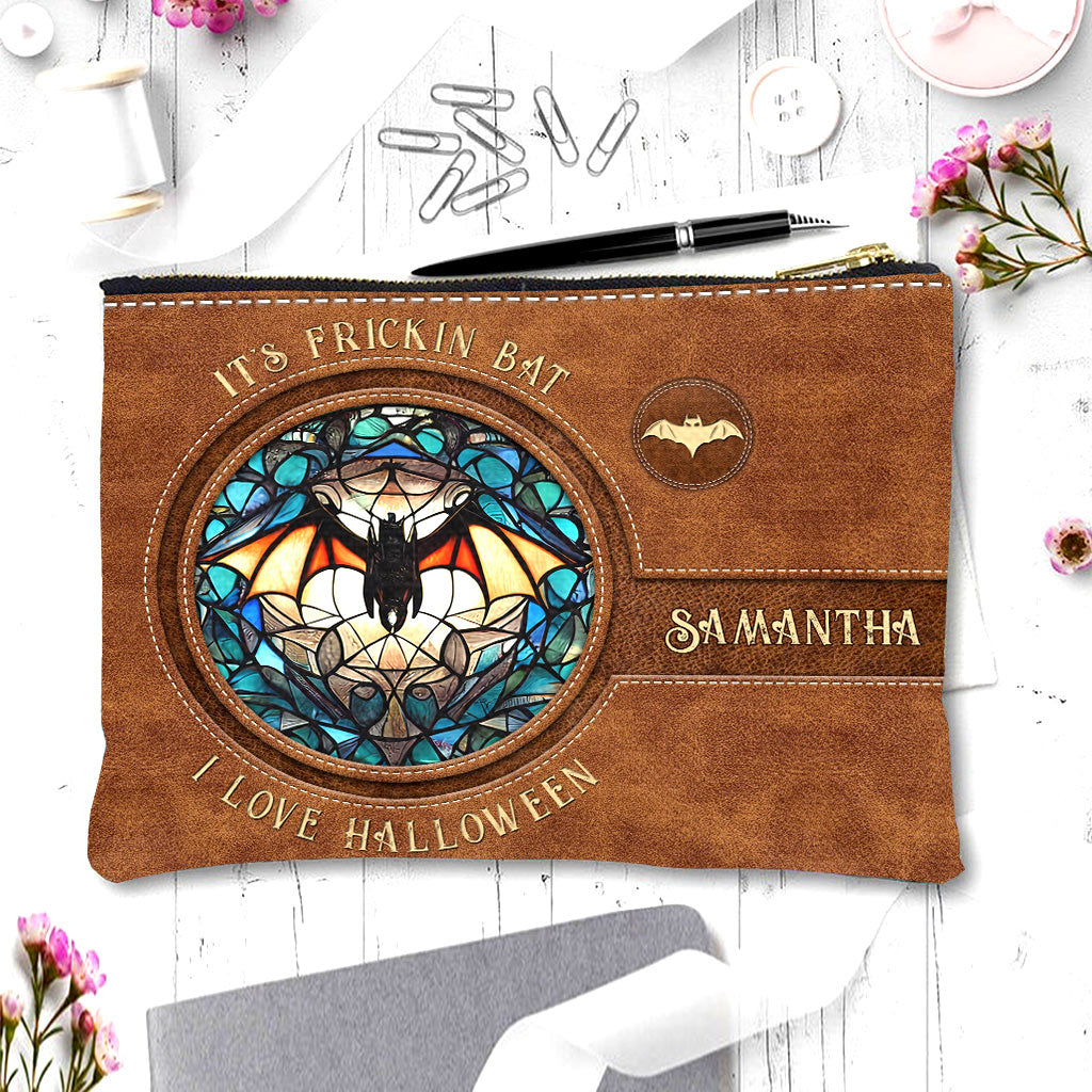 It's Frickin' Bat I Love Halloween - Personalized Witch Pouch