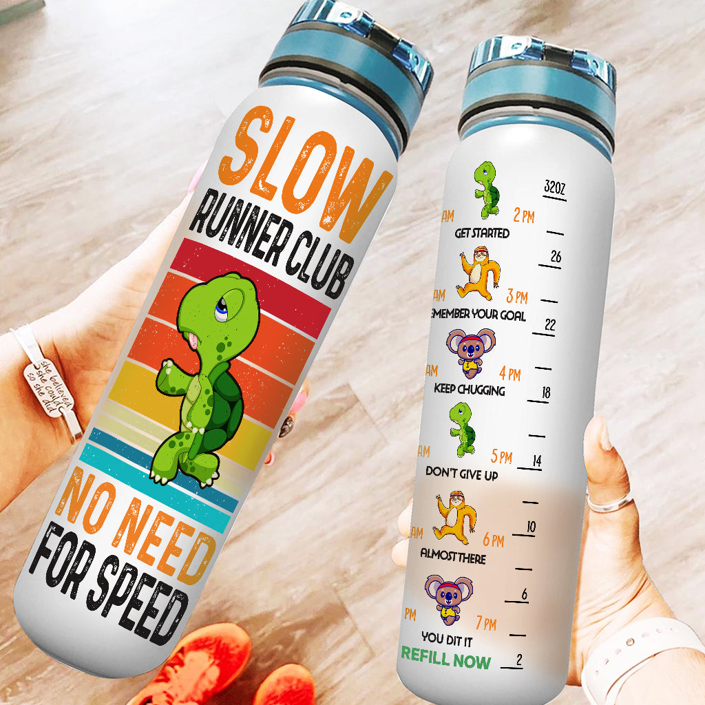 Slow Runner Club - Personalized Running Water Tracker Bottle