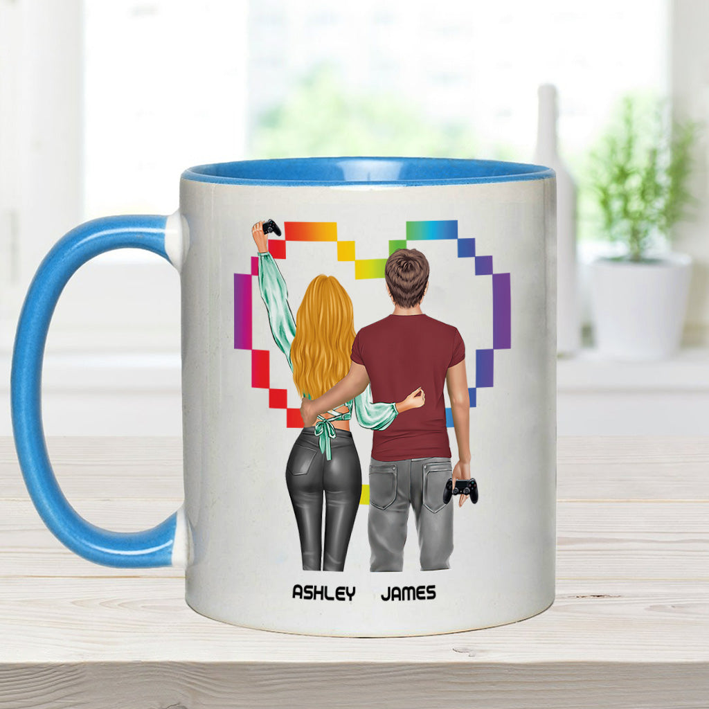 I Will Always Be Your Player Two - Personalized Video Game Accent Mug