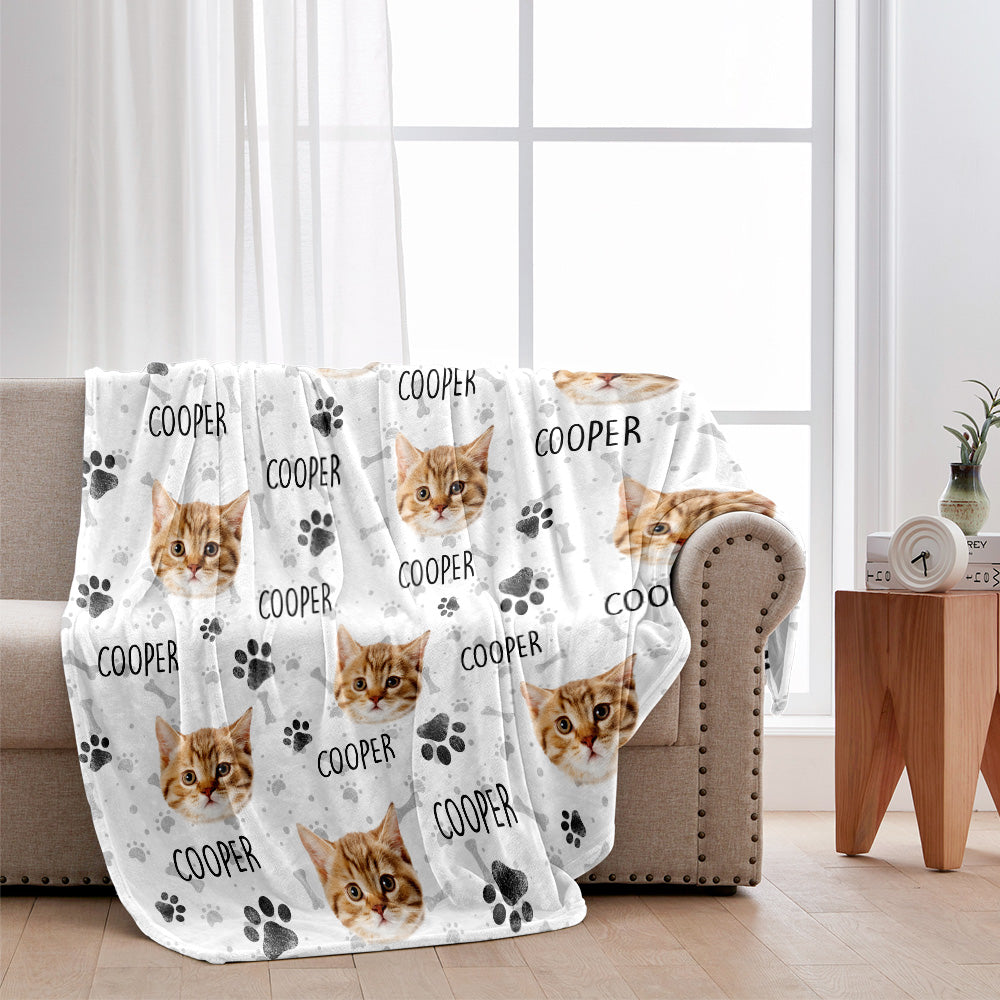 Colorful Pattern - Personalized Cat Blanket