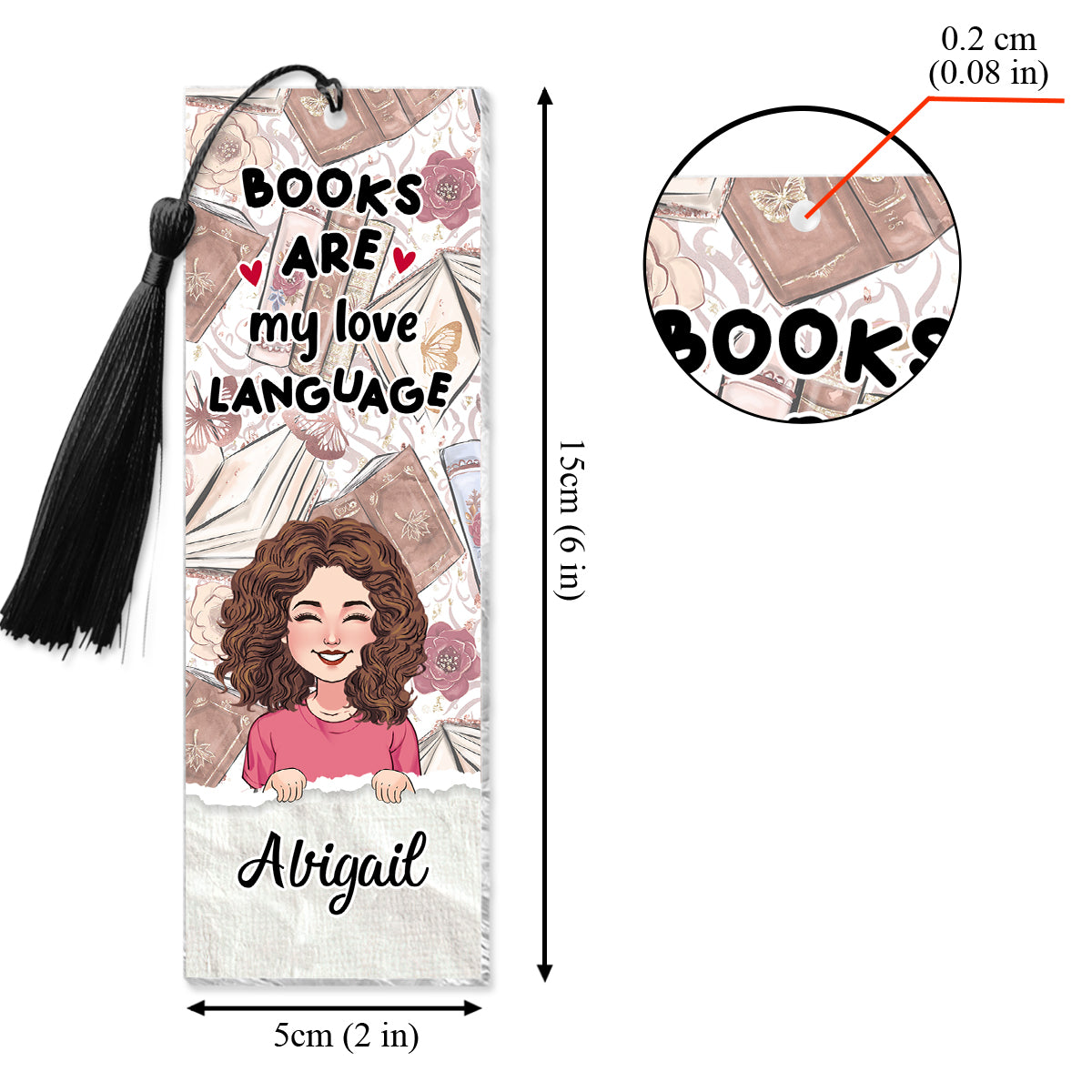 Booktrover - Personalized Book Bookmark (Printed On Both Sides)