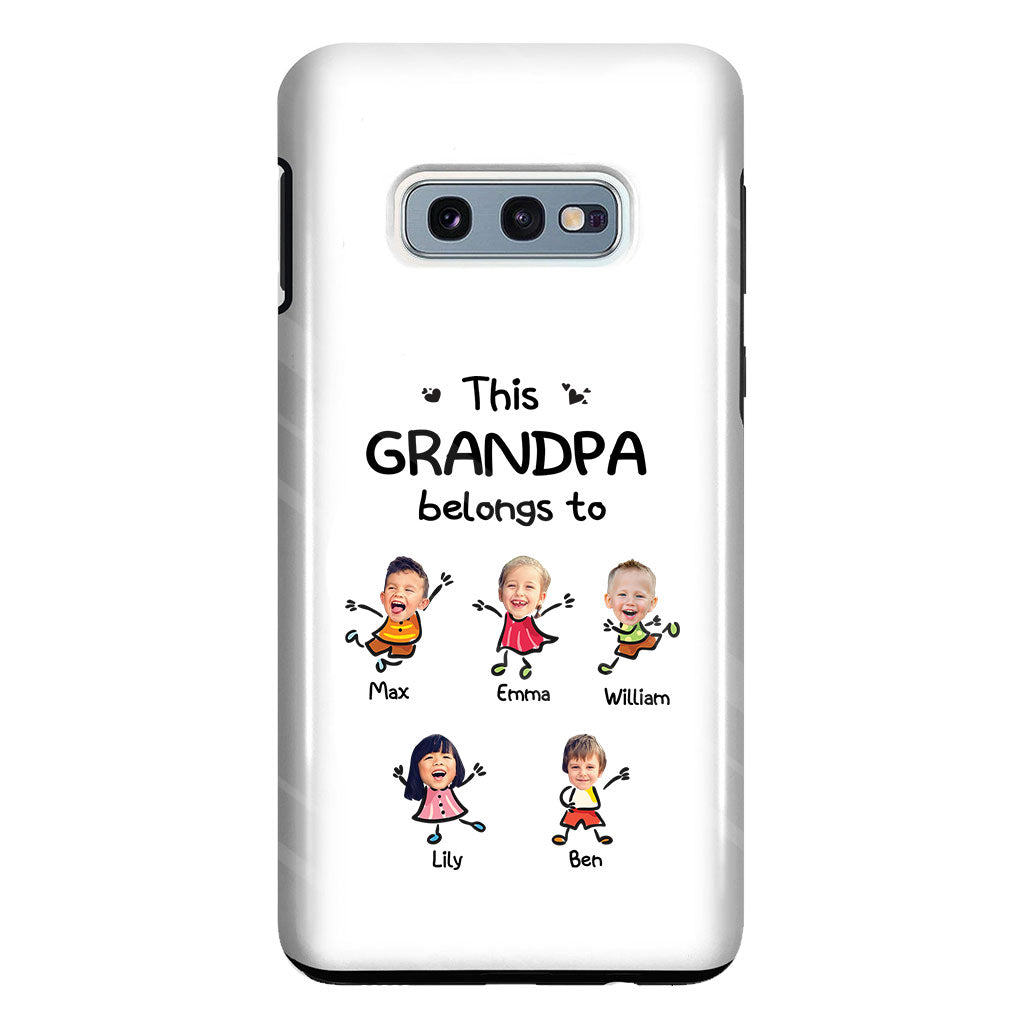 This Grandpa Belongs To - Personalized Grandpa Clear Phone Case