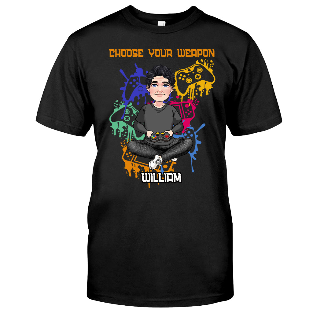 Choose Your Weapon - Personalized Video Game T-shirt and Hoodie